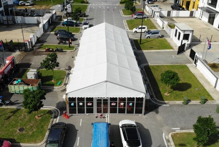 Aircond Marquee Tent Rental Johor Bahru Grand Opening