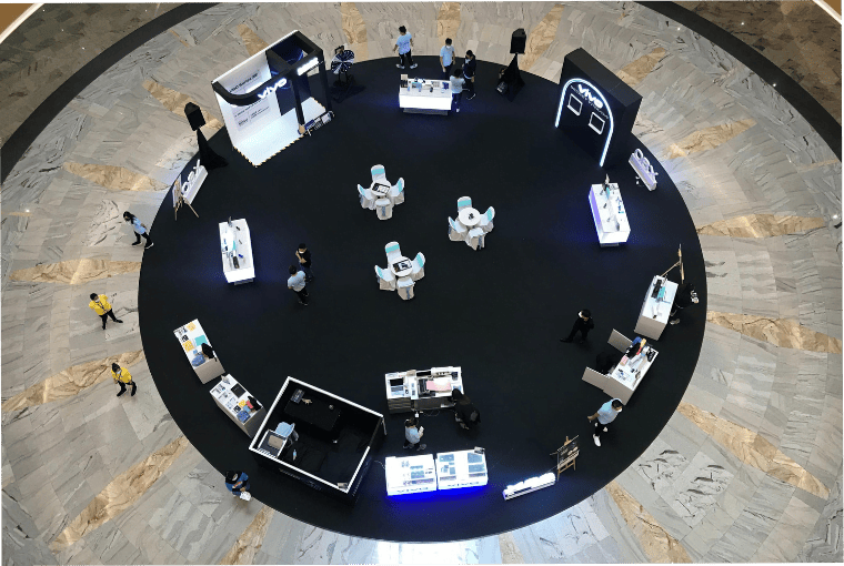 Vivo Roadshow Southkey Midvalley fabrication