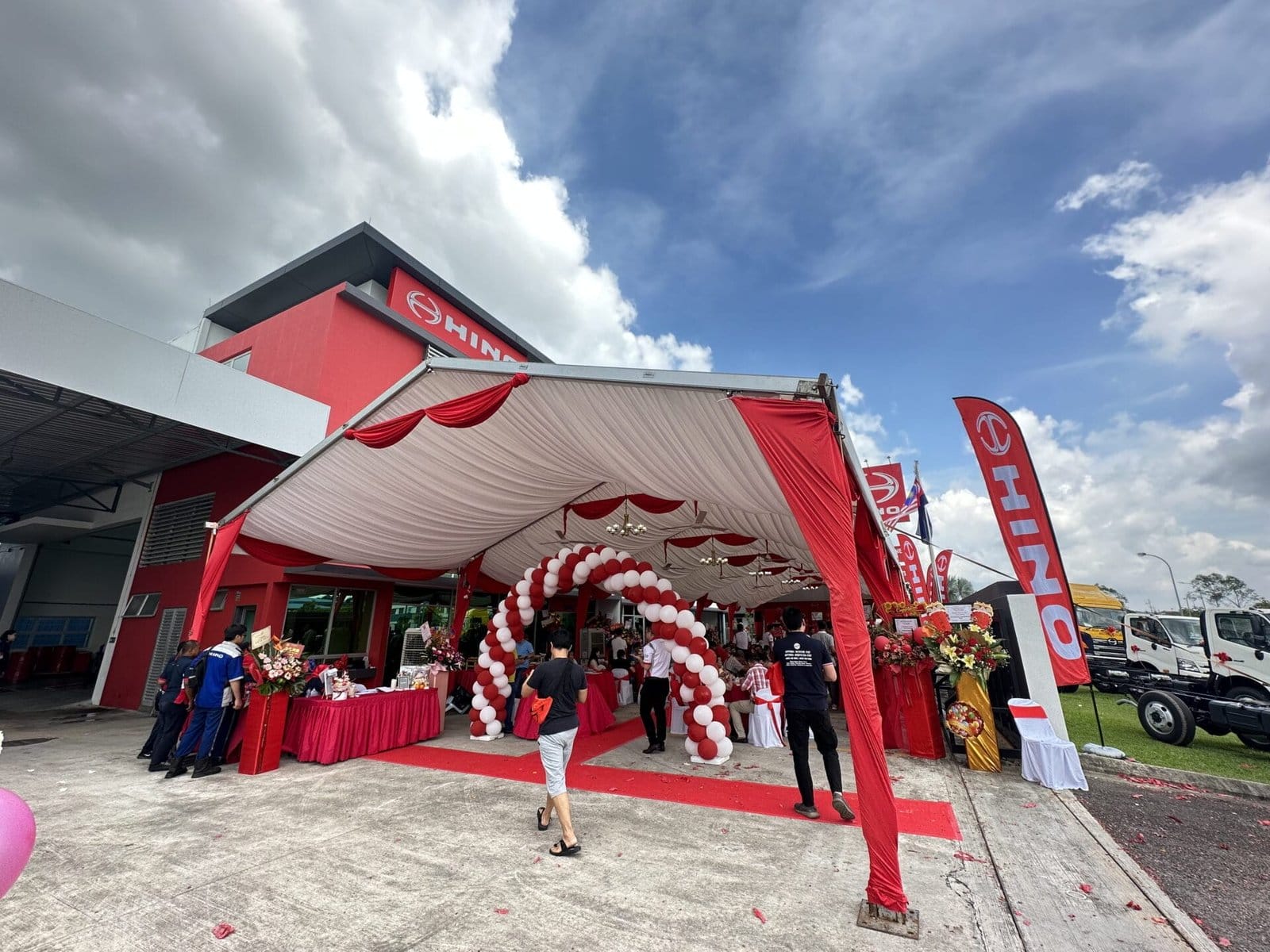 Marquee Tent Grand Opening Hino