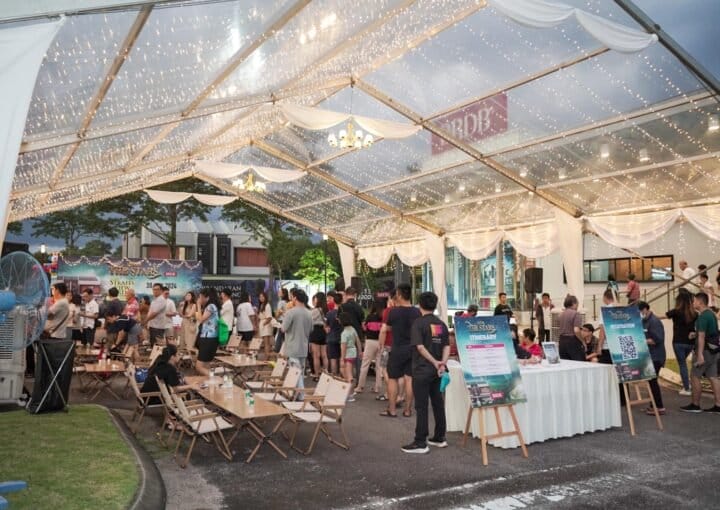 Transparent Marquee Tent with Fairylight