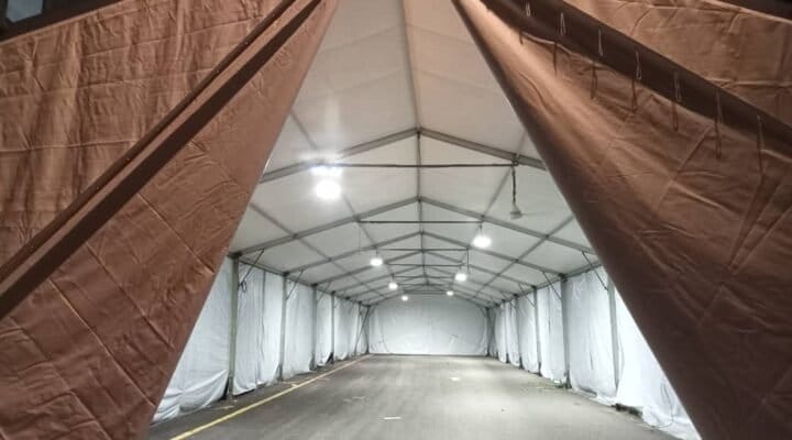 marquee tent warehouse solution